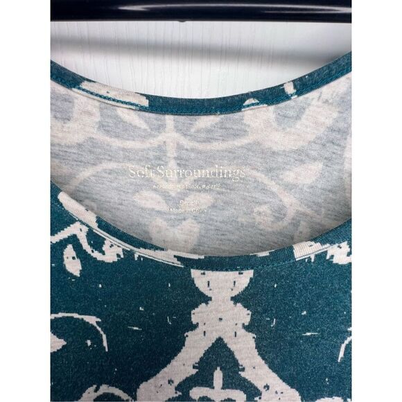 Soft Surroundings Boho Abstract Floral Pattern Tank Mini Dress - Picture 4 of 6